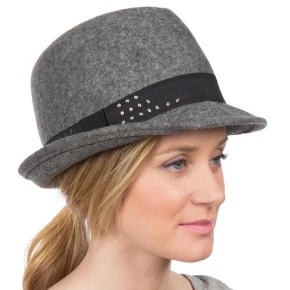 Sakkas Grey Wool Fedora